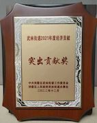 物產(chǎn)中大國(guó)際貿(mào)易集團(tuán)有限公司榮獲武林街道2021年度突出貢獻(xiàn)獎(jiǎng)
